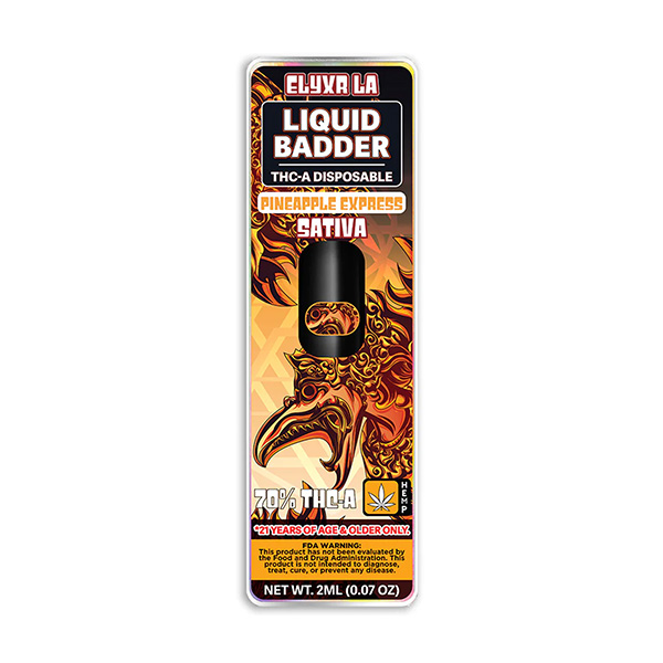 elyxr liquid badder thca 2g disposable pineapple express