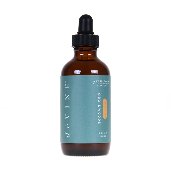 Devine Max Strength CBD Tincture 5000mg orange cream