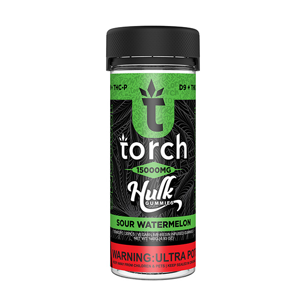 Torch Hulk Gummies 15000mg Sour Watermelon