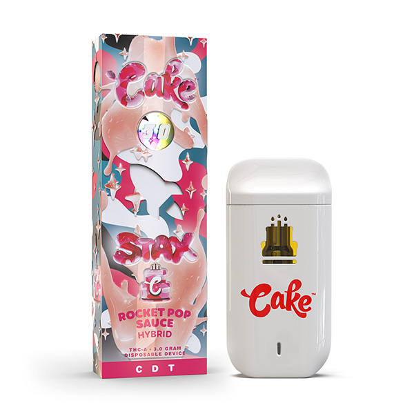 Cake Stax THC-A Disposable 3g rocket pop sauce