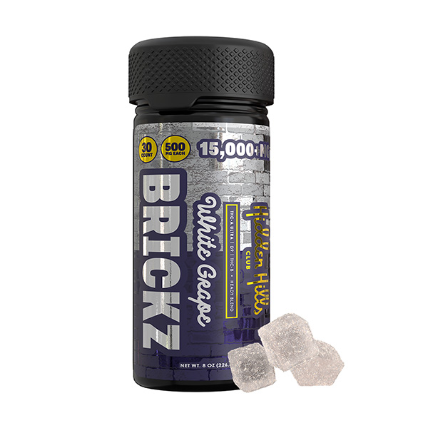 Hidden Hills Blend Brickz Gummies (30ct) 15000mg gummies white grape