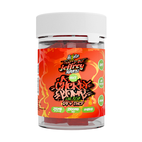 HiXotic-Trap’d-Out-Jeffrey-Gummies-(10ct)-2500mg-Cherry-Bomb