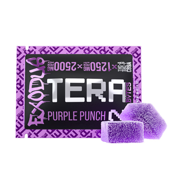 Exodus-Tera-Bytes-Gummies-(2ct)-2500mg-Purple-Punch