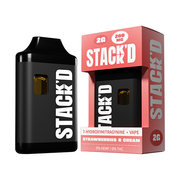 Stack’d-7-Hydroxymitragynine-Vape-2g-Strawberries-n-Cream
