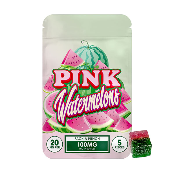 Hidden-Pack-A-Punch-THC-P-Gummies-(5ct)-100mg-Pink-Watermelons