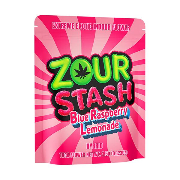 Zour-Stash-THCA-Exotic-Flower-3.5g-Blue-Raspberry-Lemonade