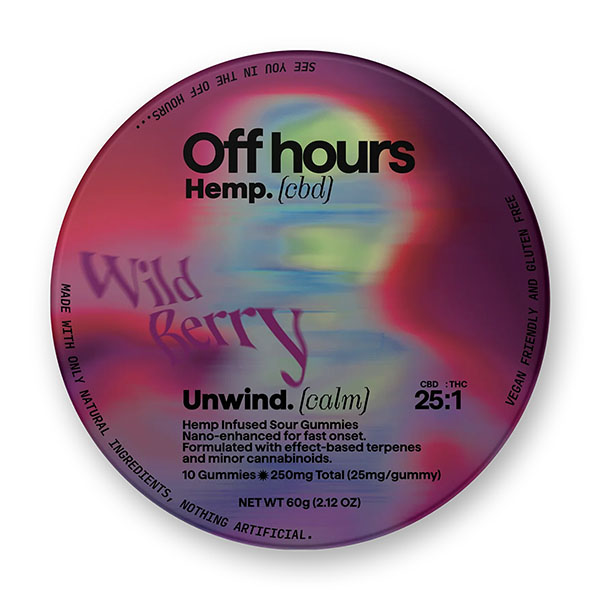 Off-Hours-Hemp-Unwind-Calm-Gummies-(10ct)-250mg-Wild-Berry
