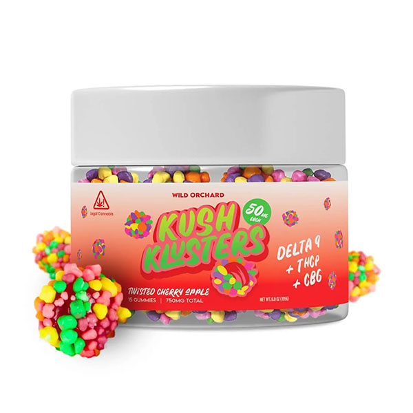 Wild Orchard Kush Klusters D9 + THCp Gummies