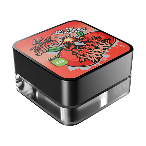 HiXotic-Trap’d-Out-Jeffrey-THCA-Badder-Dab-2.2g-Cherry-Bomb