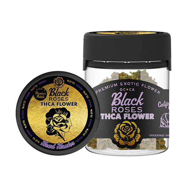 Black-Roses-Gold-Label-Exotic-THCA-Flower-3.5g-Head-Hunter
