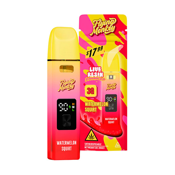 Flying-Monkey-Live-Resin-Blend-Disposable-3g-Watermelon-Squirt